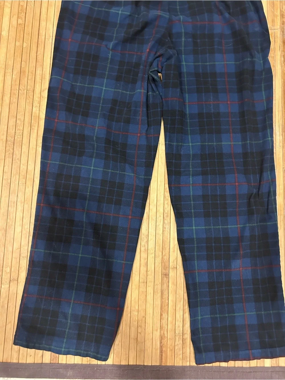 Nautica Cozy M Blue Black Red Plaid Striped Pajama Old Money Inspired PJ Bottoms